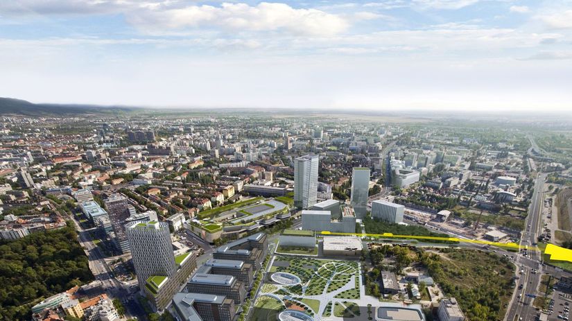 Nadzemná dráha by podľa dostupných vizualizácii...