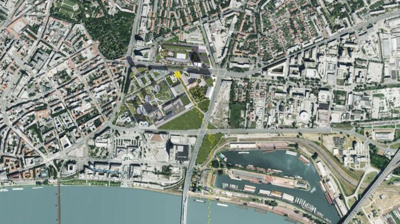 Nadzemná dráha by podľa dostupných vizualizácii...