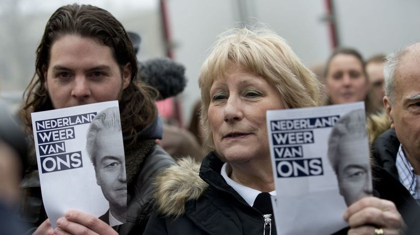 Wilders, ženy, Holandsko, voľby, leták, letáky