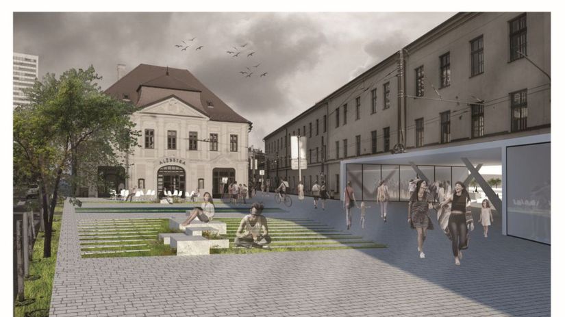 Prepojenie Hurbanových kasární a priestoru pred...