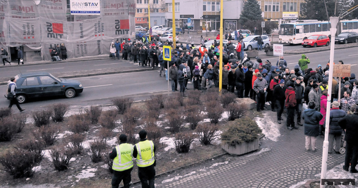 Takto Prešovčania v polovici januára tohto roka...