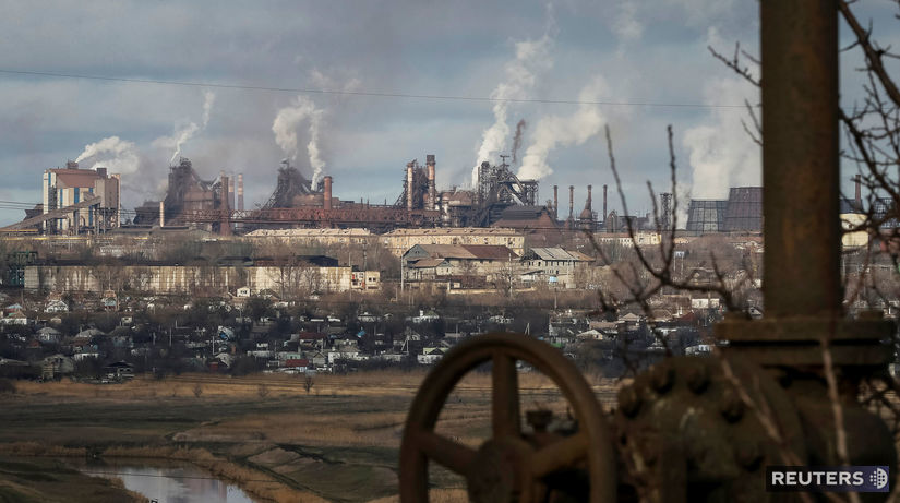 Mariupol, oceliareň, továreň, Ukrajina