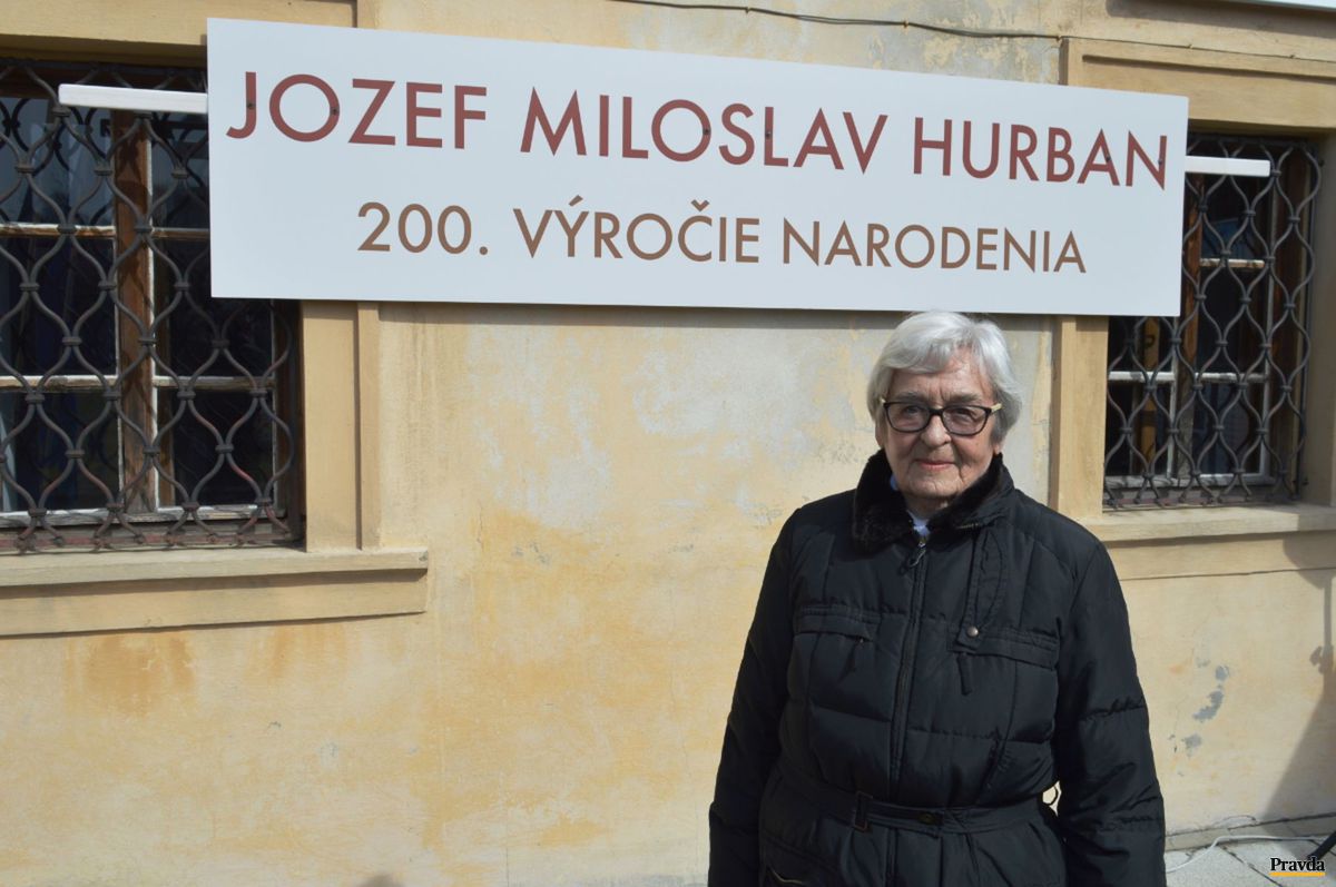 Hurbanova pravnučka pani Tatiana Milica...