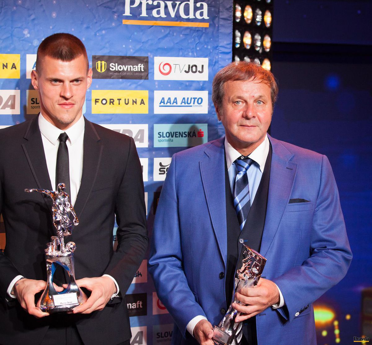 Martin Škrtel a Ján Kozák na vyhlásení ankety...