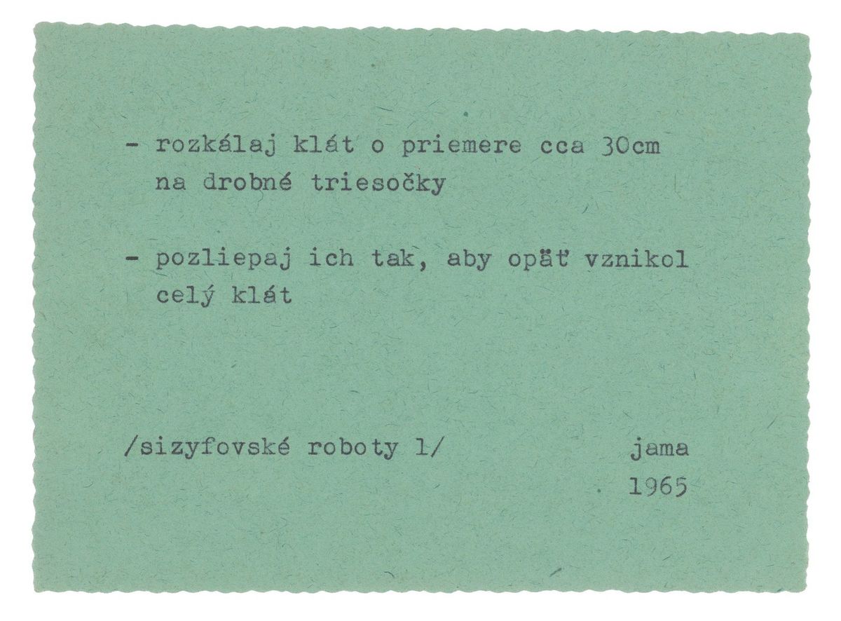 Zo série Sizyfovské roboty, 1965