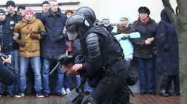 Bieloruská polícia rozohnala demonštráciu v Minsku