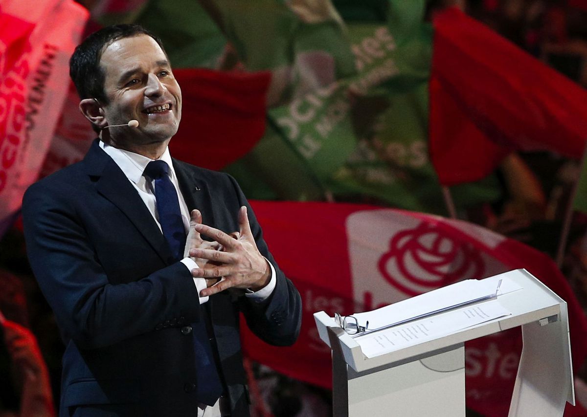 Benoît Hamon je prezidentský kandidát...