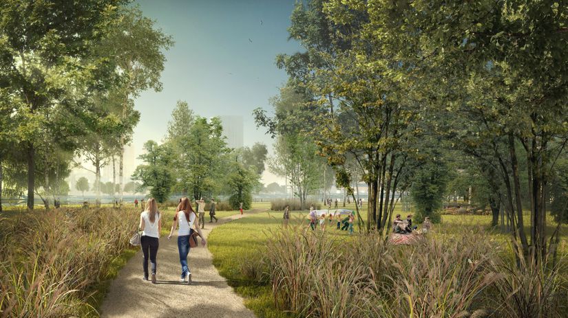 Vizualizácia parku.