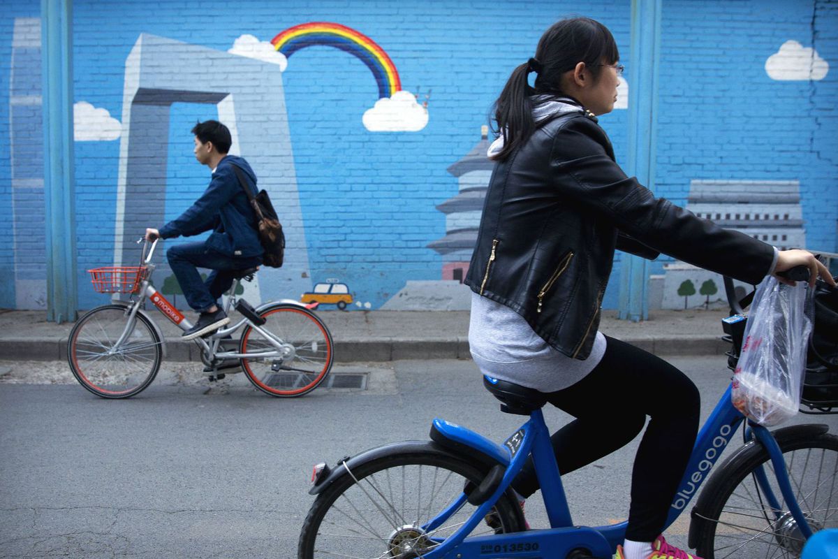 Čína, bicykle, doprava, cyklistika, Peking