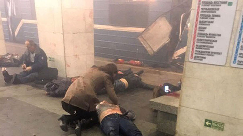 Petrohrad, metro, explózia, výbuch