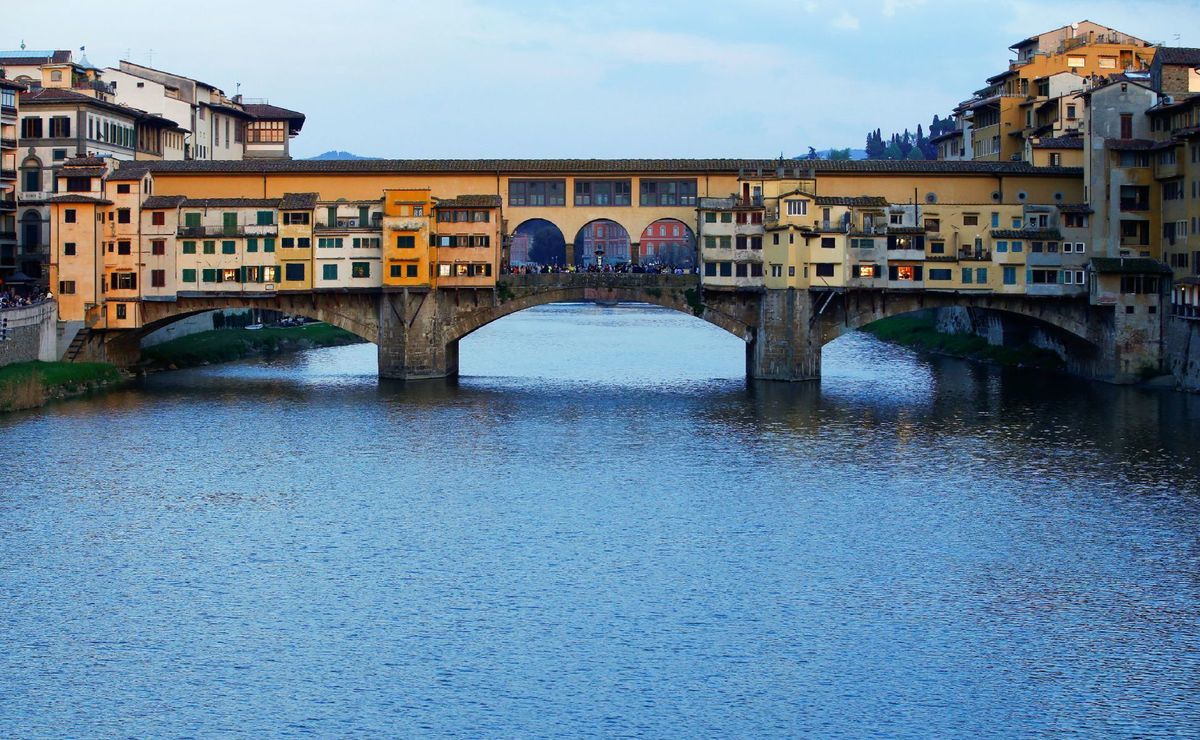 Taliansko, Starý most, Ponte Vecchio, Florencia