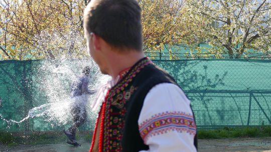 Oblievačka v Trenčianskej Teplej.