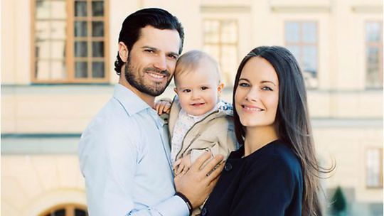 Princeznej Sofia,  princ Carl Philip a ich...