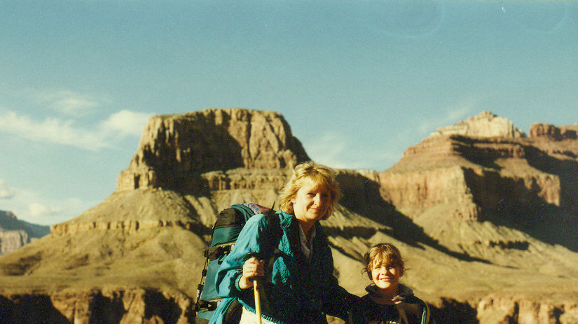 V Grand Canyone s Miškou v roku 1997.