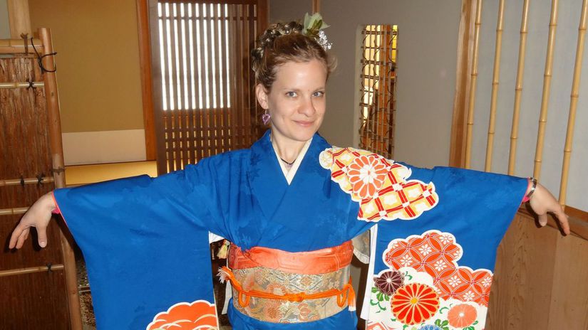 Počas výskumného pobytu v Japonsku.