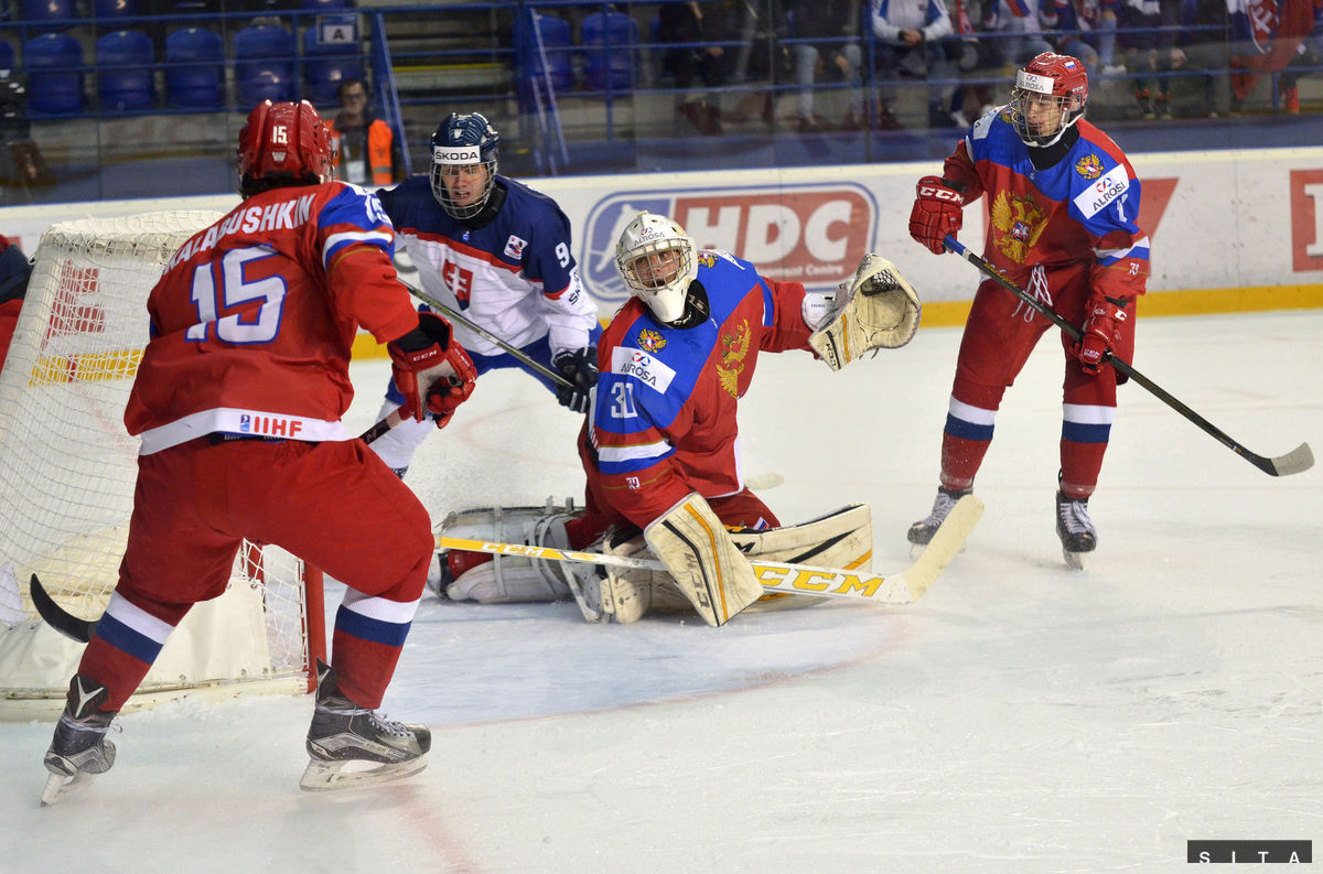 Miloš Roman pred ruskou bránkou.