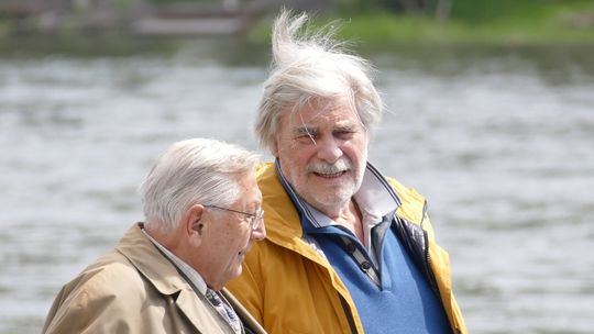 Režisér Jiří Menzel a herec Peter Simonischek...