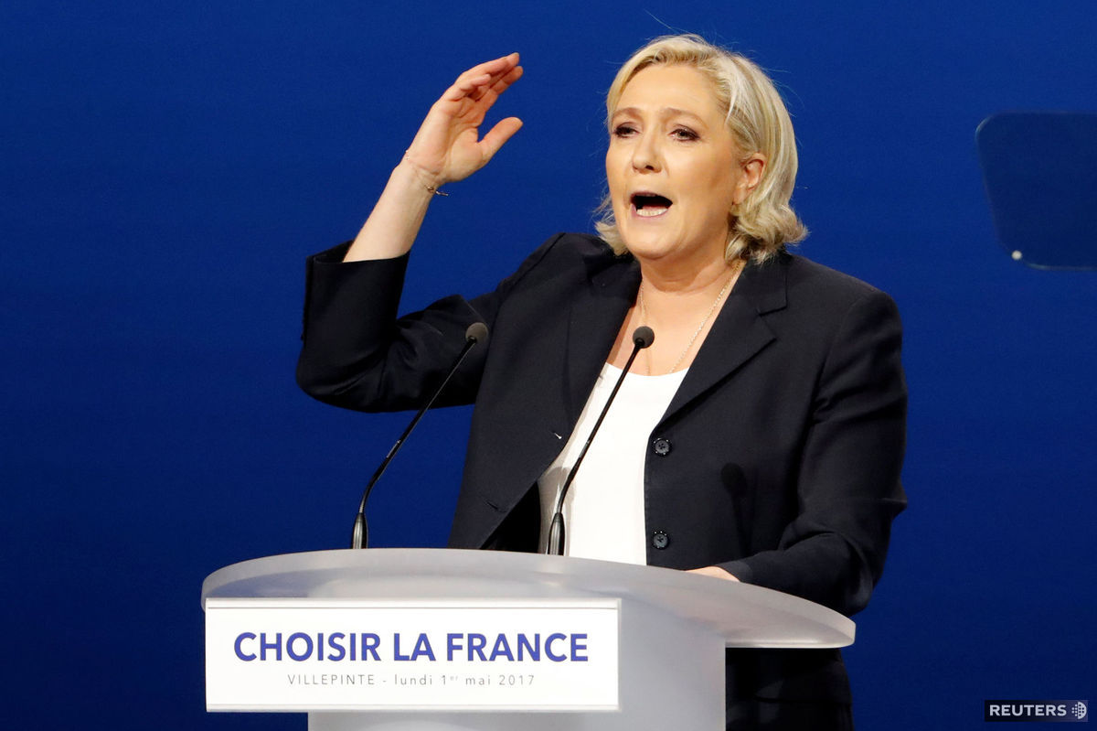 Krajne pravicová Marine Le Penová chválila...