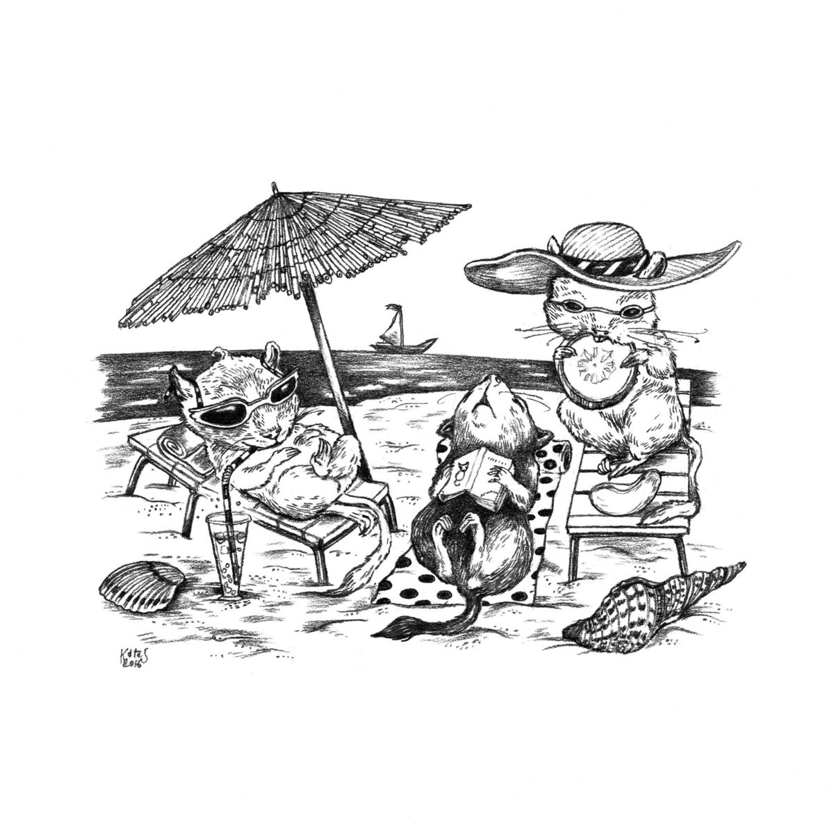 Ilustrácia z knihy Traja kamoši a fakticky...