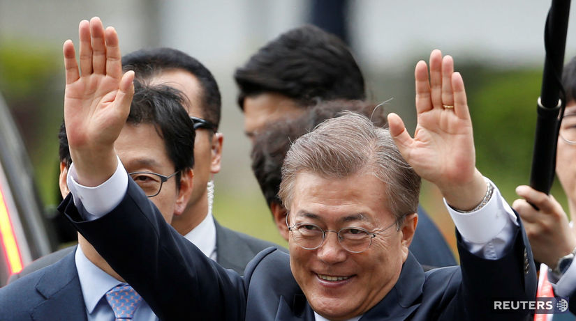 Novozvolený juhokórejský prezident Mun Če-in