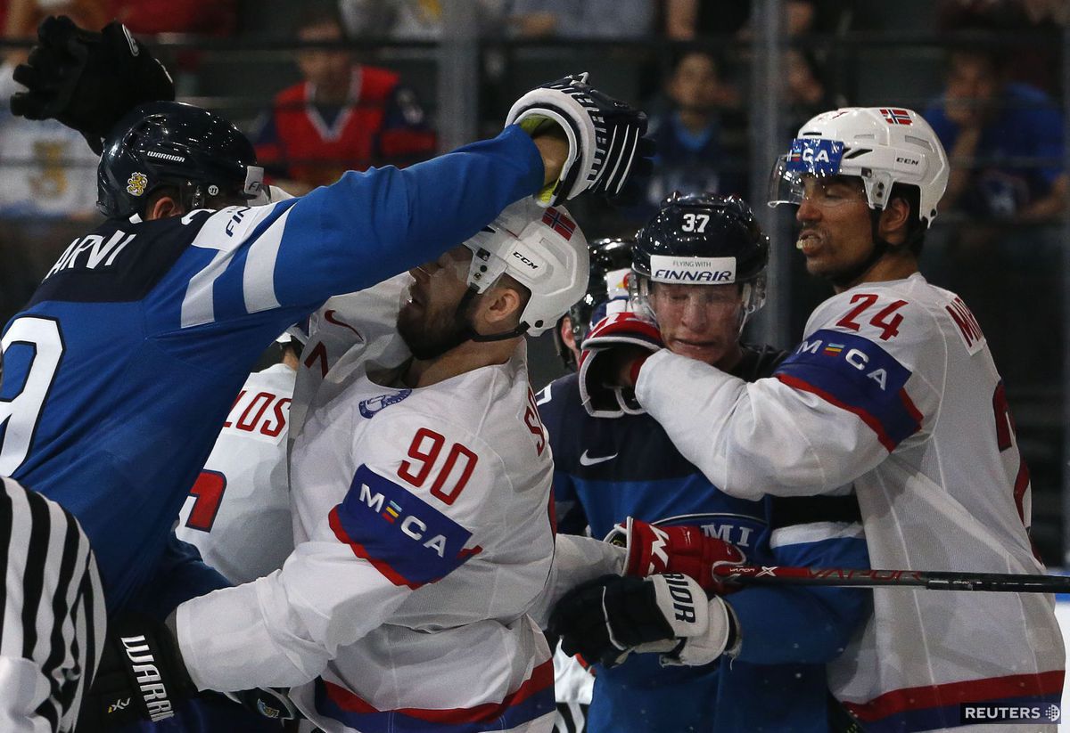 Roztržka v zápase medzi Fínskom a Nórskom. Aj v...