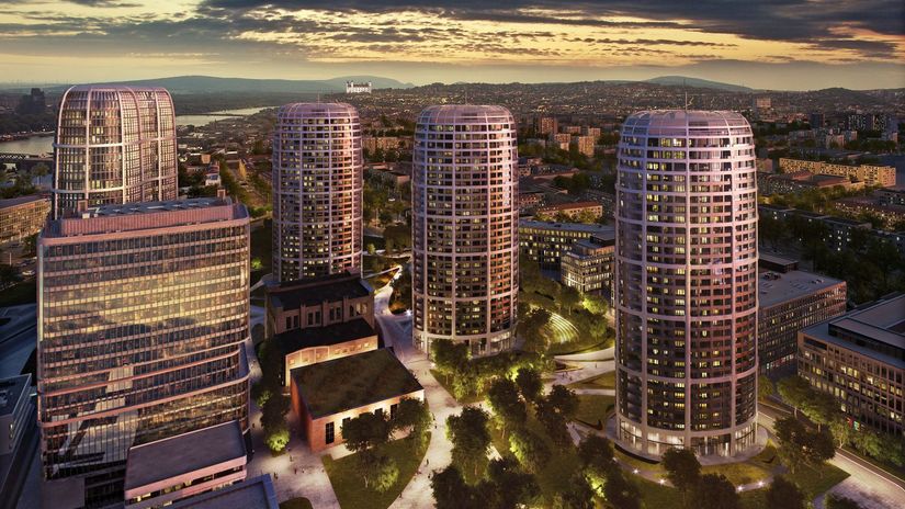 Nová obytná a administratívna štvrť.