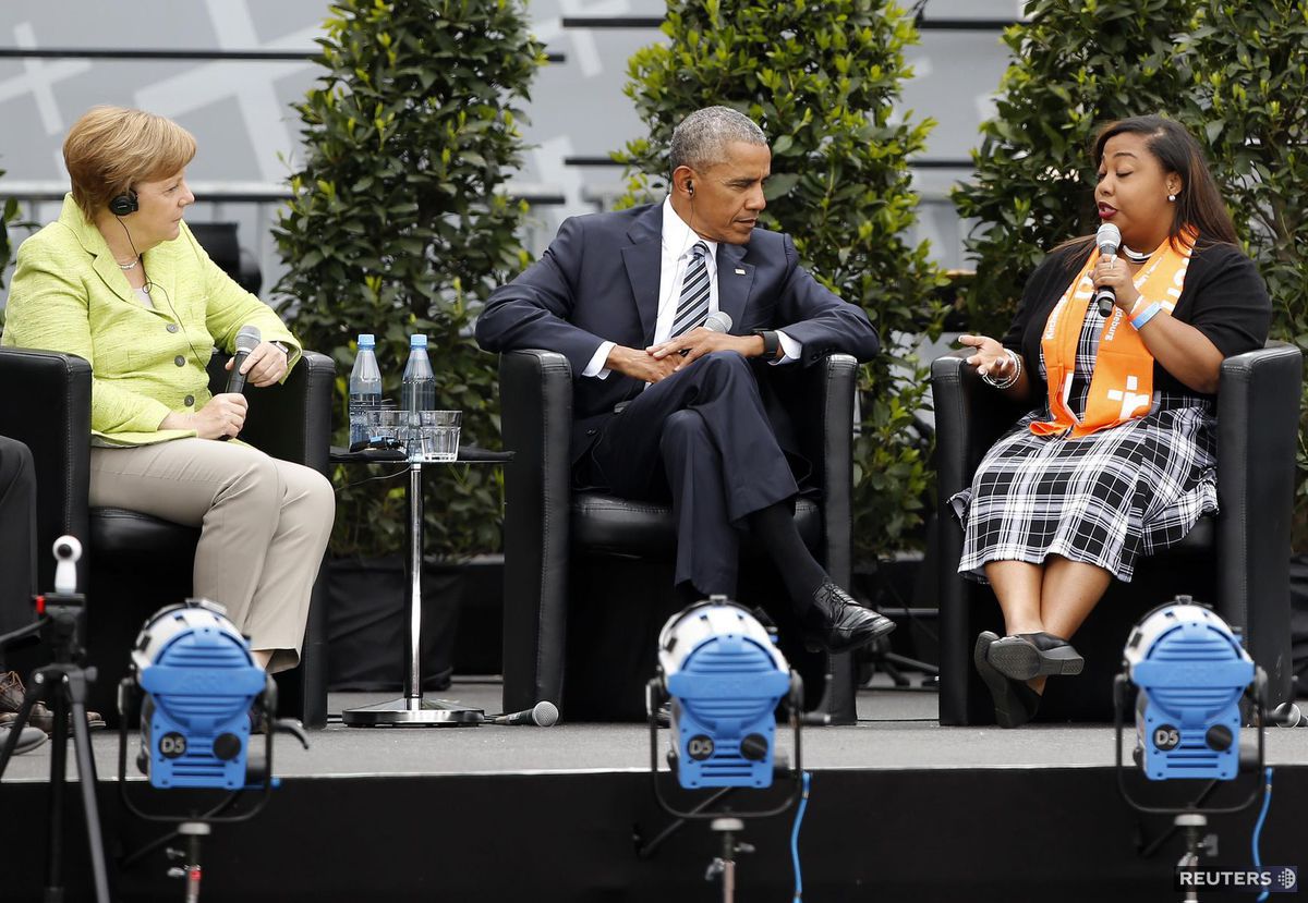 Barack Obama (vstrede) s Angelou Merkelovou...