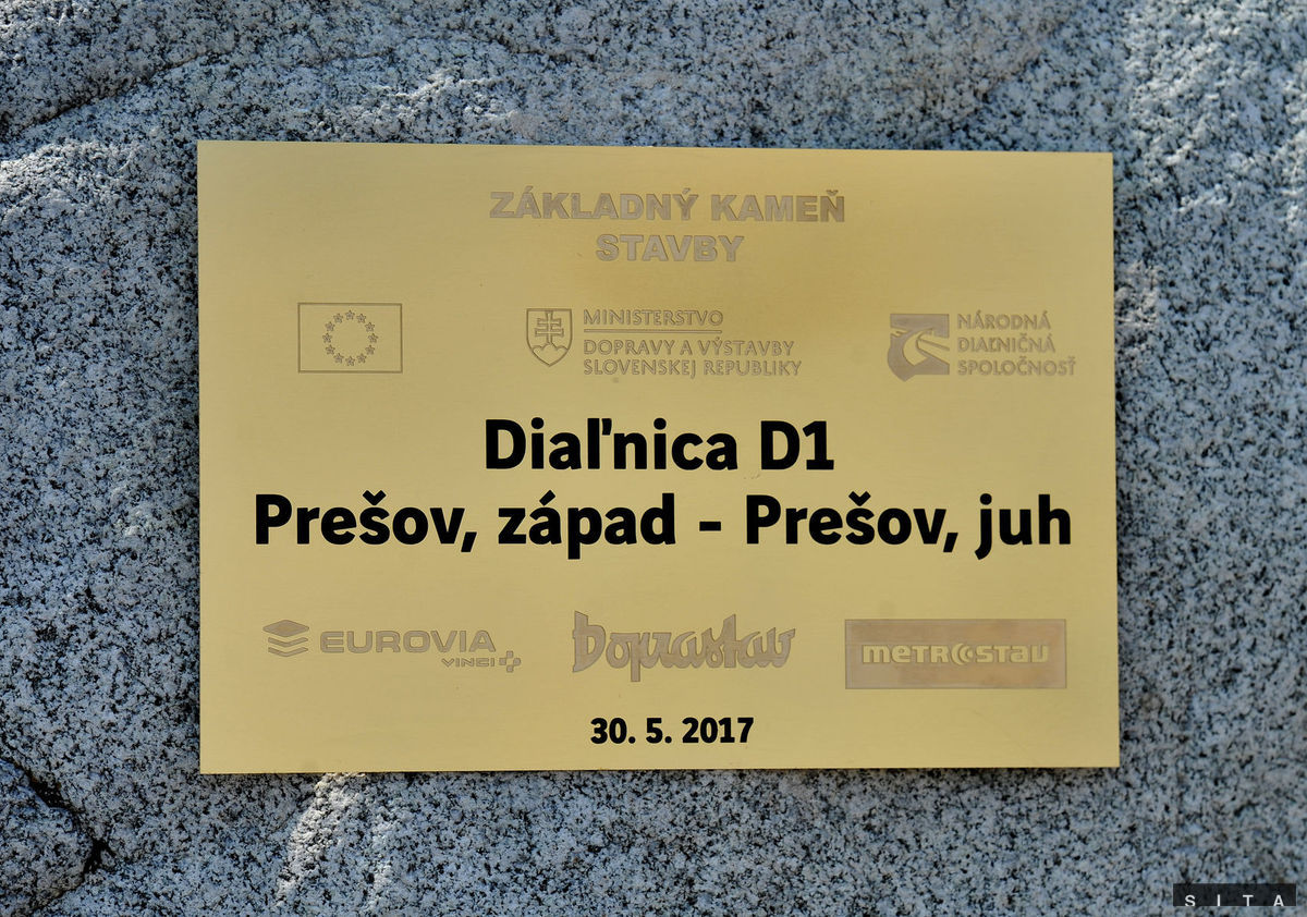 Základný kameň obchvatu Prešova.