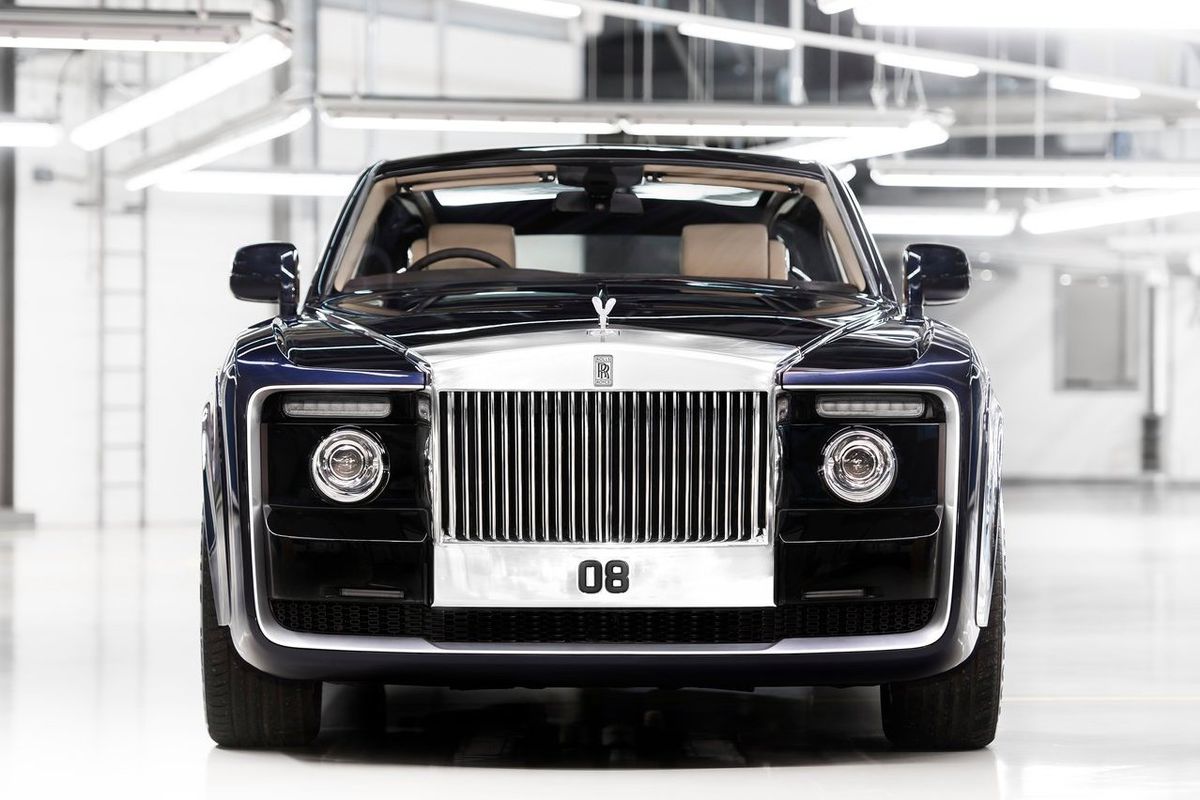 Rolls-Royce Sweptail má najväčšiu prednú masku,...