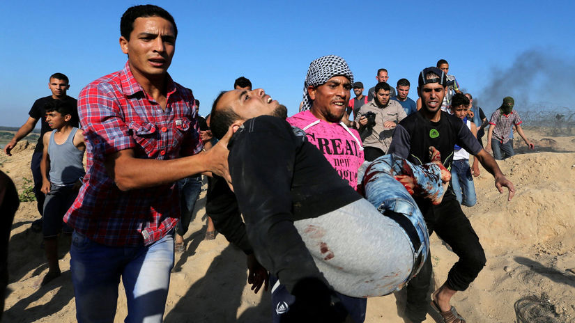 Dnes sa Palestínčania stávajú obeťami protestov...