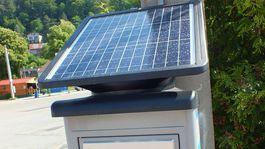 Parkovacie automaty nabíja solárna energia