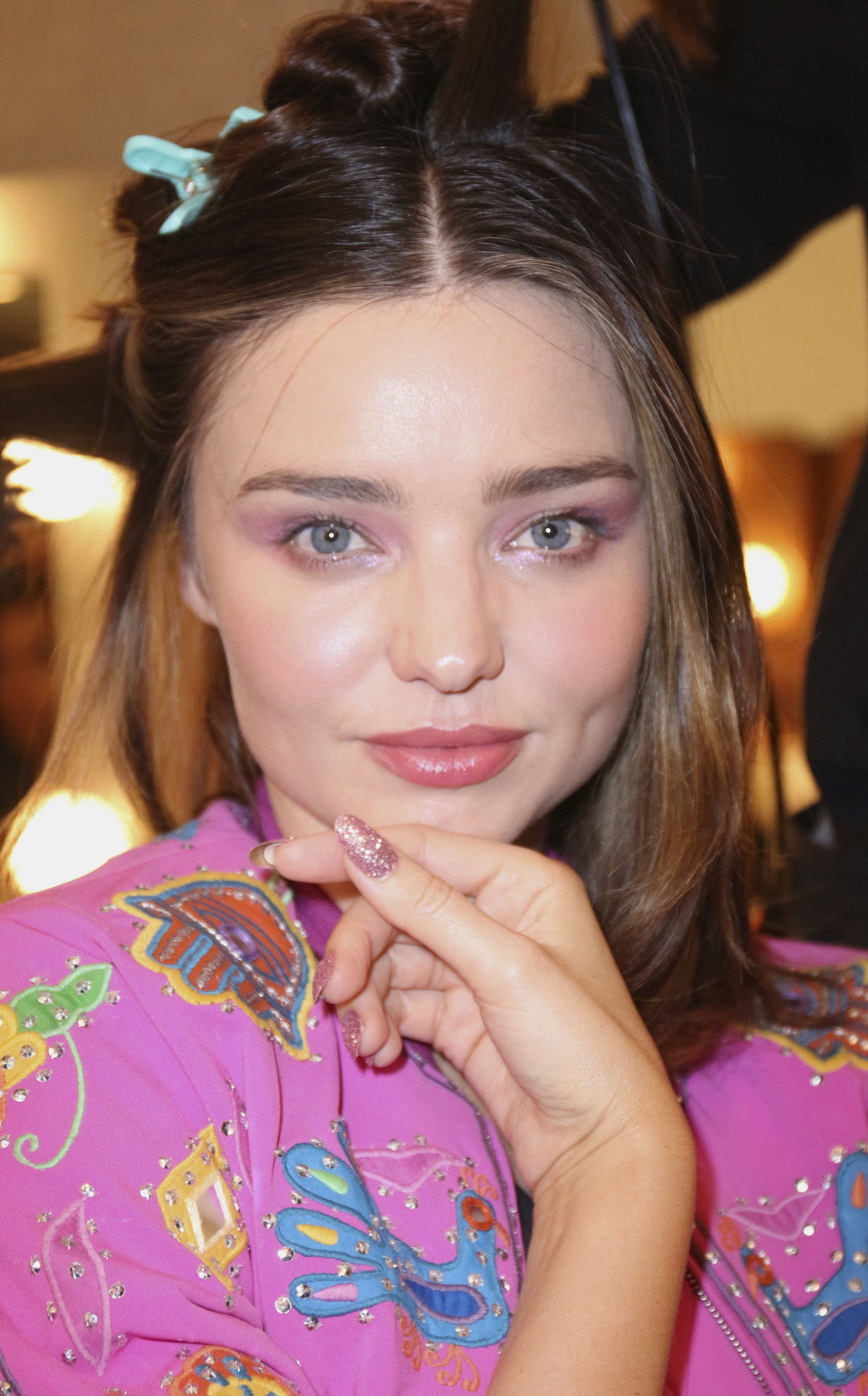 Modelka Miranda Kerr na prehliadke značky...
