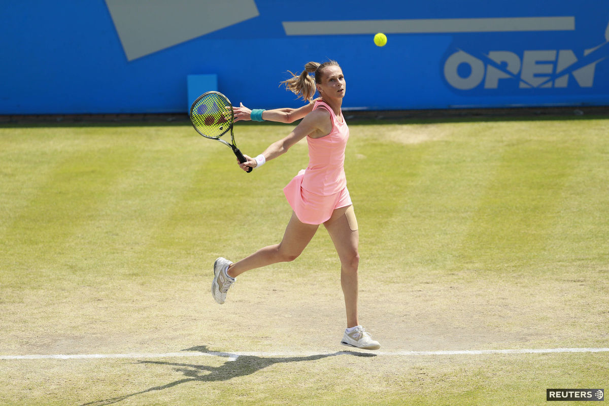 Magdaléna Rybáriková v semifinále turnaja v...