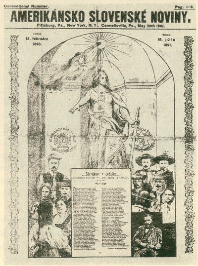 Amerikánsko-slovenské noviny z mája 1904.