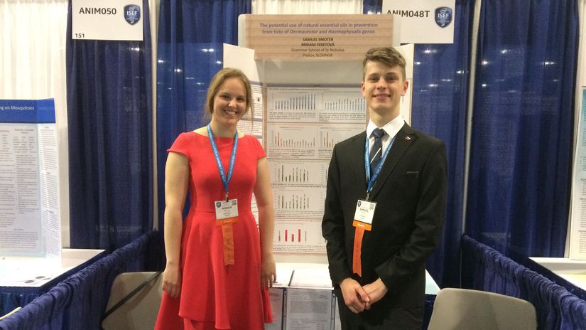 Miriam a Samuel po súťaži v americkom Los Angeles.