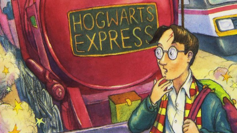 Detail z obálky knihy Harry Potter a Kameň...
