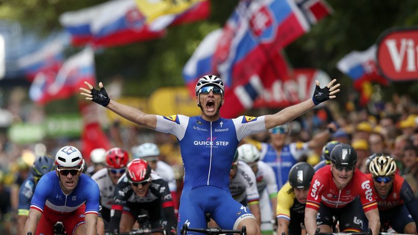 Tour de France, Marcel Kittel, slovenské vlajky