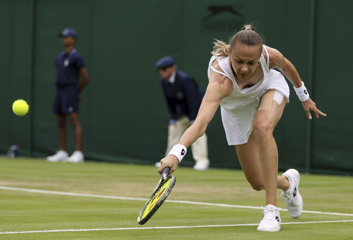 Magdaléna Rybáriková v 1. kole Wimbledonu.