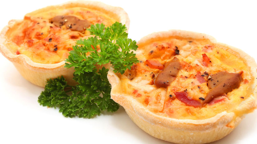 Typický francúzsky quiche.