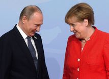 APTOPIX Putin Merkel G20 Germany