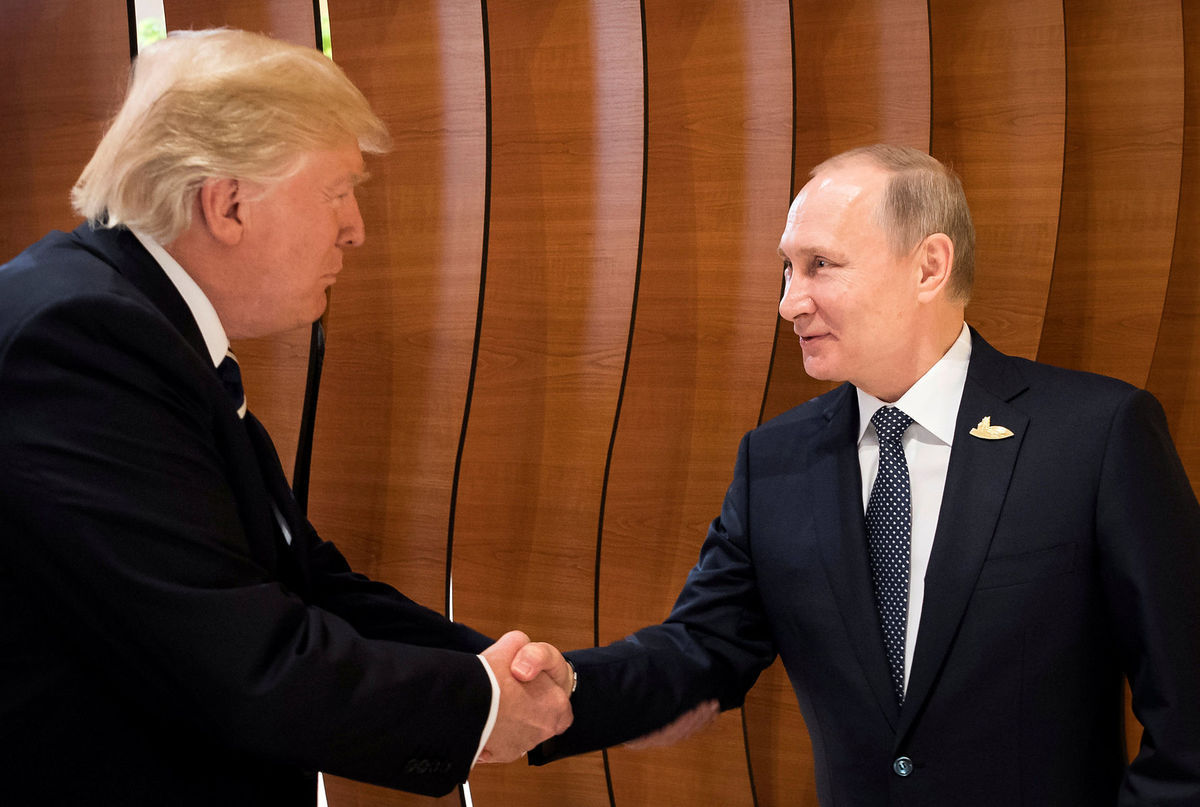 Prezident USA Donald Trump a ruský prezident...