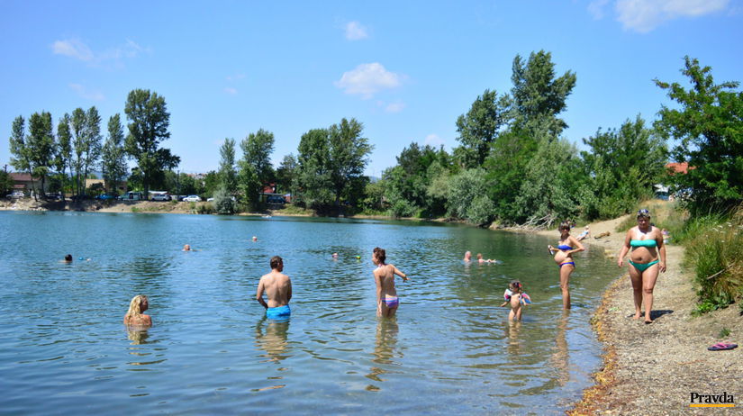 Vajnorské jazero, kúpanie, leto