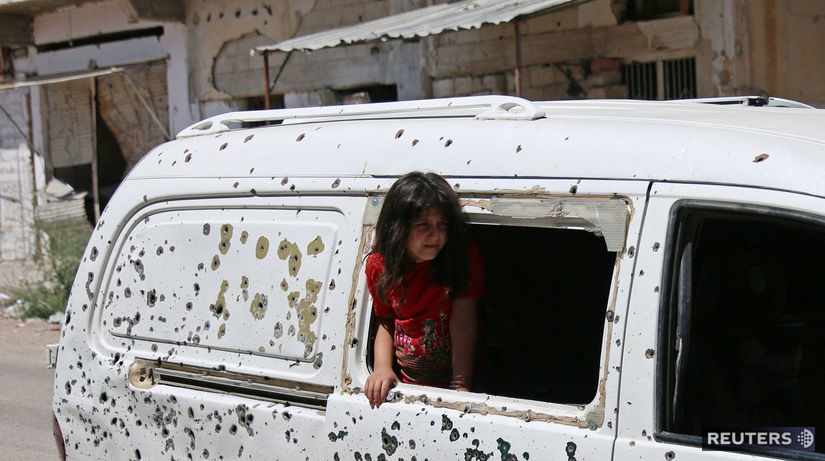 sýrske dievčatko, sýria, dará, vojna, skaza,...