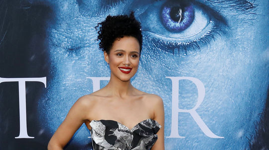 Herečka Nathalie Emmanuel na premiére siedmej...