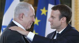Macron vyzval k obnoveniu mierových rokovaní Izraela a Palestíny