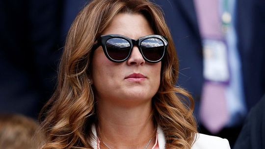 Mirka Federer na jednom z prvých zápasov svojho...