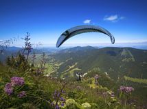 paraglajding, paraglider, rogalo, lietanie príroda, lúky, hory