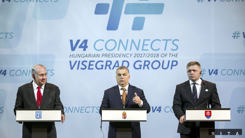 Benjamin Netanjahu, Viktor Orban, Robert Fico