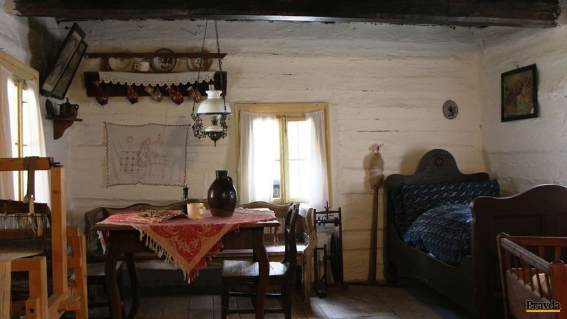Izba v Roľníckom dome, kde sa odohrával život...