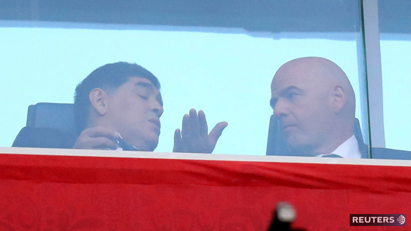 Diego Maradona, Gianni Infantino